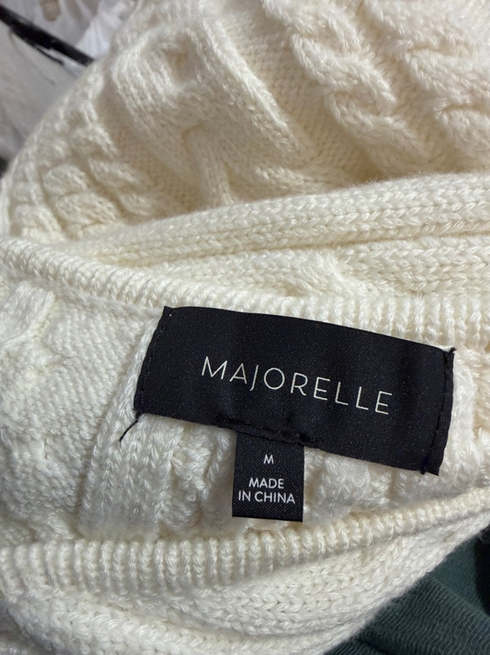 MAJORELLE Fallone Sweater in Cream size medium - Picture 9 of 10